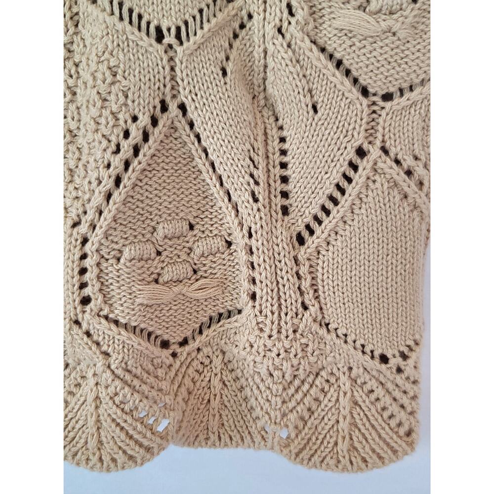 NWT Chelsea & Violet Boho Hippie Festival Crochet Ruffle Tank Top Women's Small - Picture 8 of 13